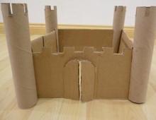 DIY cardboard castle