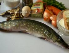 How to cook whole stuffed pike in the oven