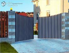 How to make a gate with your own hands: we make sliding gates using a rail mechanism Do-it-yourself metal gates