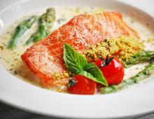 Bake or fry: cook tender trout in cream
